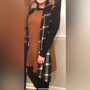 Brown suede dress